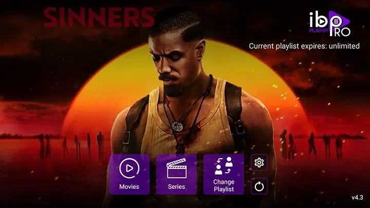VOD ONLY IBO Player Pro Ultimate 4.3 with Auto-Updating Adverts/Backdrops