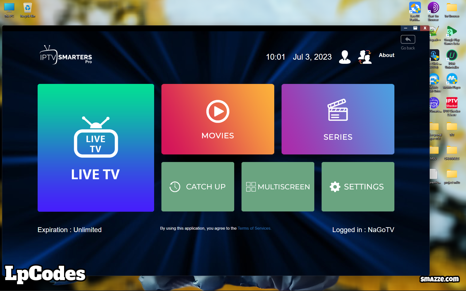 IPTV Smarters Pro 1.1.1_2 for windows